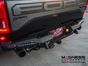Ford Raptor Rear Bumper Honey Badger by Addictive Desert Designs - 2017 - With Side Light Mounts 10" 